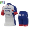 Completo Maglia Ciclismo + Pantaloncino 2021 Groupama-FDJ Bambinio N001